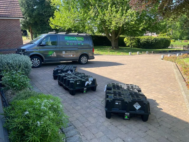 ⚡️3 x @teslaenergy Powerwall 3’s delivered, ready to be installed.

☀️Let’s Go!

#powerwall3 #sunsout #batterystorage